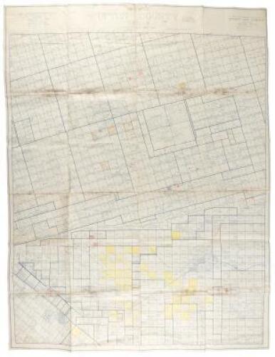 Map of Upton County Texas. Scale: 1 inch = 4000 feet