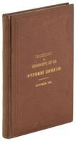 Official Report of the Proceedings of the Mississippi River Improvement Convention Held in Saint Louis, Missouri, on October 26th , 27th and 28th, 1881, Including Letters From Distinguished Men... Press Comments. Together with a Memorial to Congress...