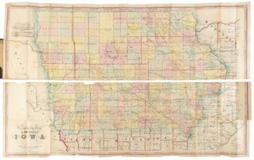 A Township Map of the State of Iowa