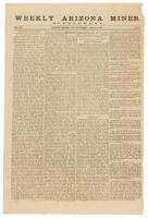 Weekly Arizona Miner. Supplement. Prescott Arizona, Friday Evening, August 10, 1877