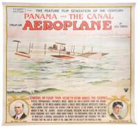 Panama and the Canal from an Aeroplane - linen-backed six sheet film poster