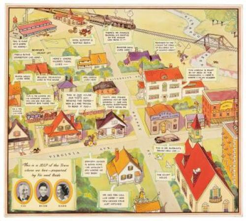 This is a MAP of the Town where we live - Prepared by Vic and Rush