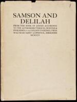 Samson and Delilah: From the Book of Judges According to the Authorised Version