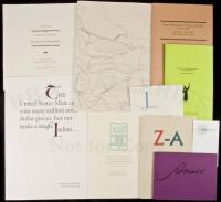 Three portfolios of keepsakes from Roxburghe Zamorano Joint Meetings