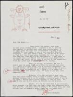 Three typed letters, signed, from Hunter S. Thompson