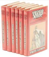 Six volumes of Fafhrd and the Gray Mouser