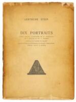 Dix Portraits: Texte Anglais Accompagne De La Traduction De G Hugnet Et De V Thomson