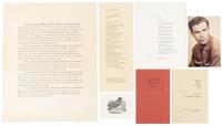 A collection of Raymond Carver pamphlets and broadsides - two signed