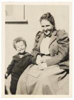 Photograph of Gertrude Stein and nephew circa 1904