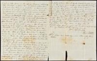 Autograph Letter Signed by Squire Fletcher, to his sister, about events and conditions in Gold Rush California