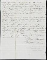 Autograph Letter Signed by Matthew Mans, in Forest Hill, California, to his brother in Pennsylvania