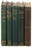 Five volumes of 19th-century poetry and prose.