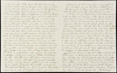 Autograph Letter Signed by M. Morhous, Jr., writing from the diggings, to his wife