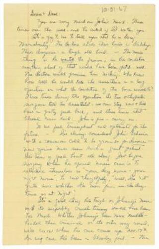 Autograph letter by Elaine Steinbeck addressed to Carlton "Dook" Sheffield