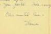 Autograph letter by Elaine Steinbeck addressed to Carlton "Dook" Sheffield - 3