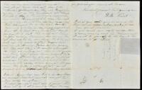 Autograph Letter Signed by D.N. Priest, to his uncle, about gold mining and other matters in California