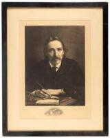 Etched portrait of Robert Louis Stevenson