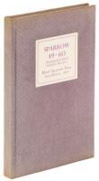 [Sparrow 49-60] (cover title)