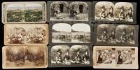 Nine stereo views of Hawaiian scenes and people