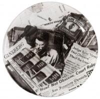 Howl commemorative plate signed by Lawrence Ferlinghetti