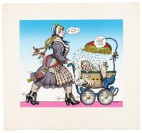 "La De Dum" (Infantilized Crumb) Limited Edition Serigraph