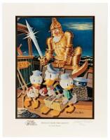 "Menace from the Grotto" Gold Plate Edition Signed Limited Lithograph