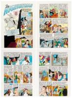 "The Highwayman" &mdash; Bernard Krigstein Story Proof, Seven Pages, Hand-Colored and Signed by Marie Severin