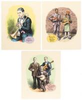 Beloved Music Makers of Days Gone By: Set of Three Limited Serigraphs Signed by R. Crumb