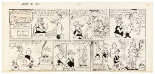 "Smokey Stover" Original Sunday Strip Art