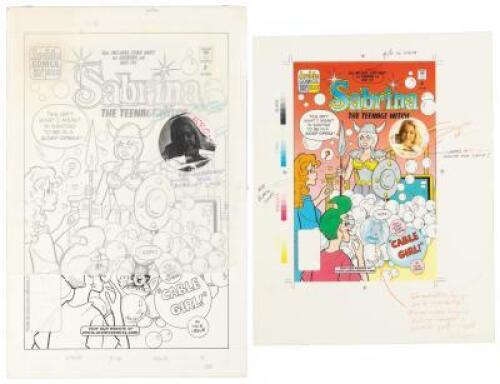 Sabrina the Teenage Witch No. 8: Original Art for Front Cover and Entire Issue, Plus Color Cover Proof