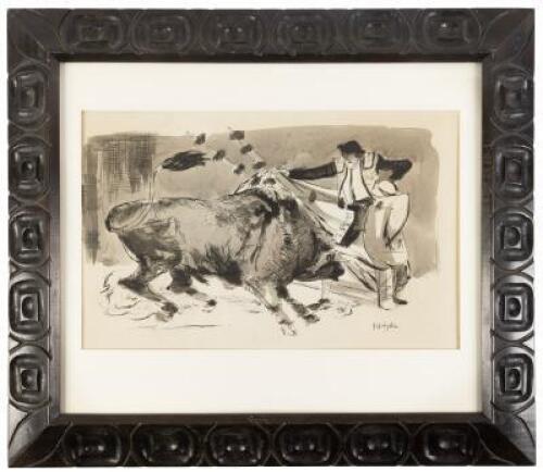 The Bullfight: Original Artwork by Bernie Krigstein