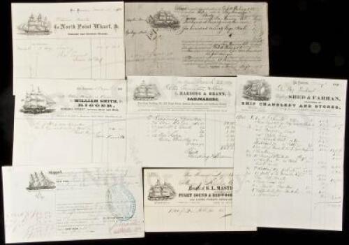 Seven pieces of maritime ephemera from of relating to San Francisco