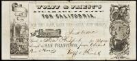 Ticket/Receipt for passage on Wolff & Priest's Nicaragua Line for California