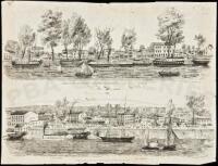 View of the Steam-Boat Landing Sacramento City, from K Street [upper] L Street, M Street [Lower]