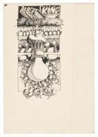 Original Rick Griffith Pen & Ink Preliminary Art for Big Brother / Albert King Concert Poster