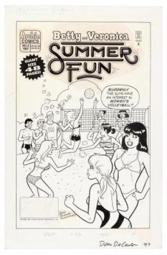 Betty and Veronica Summer Fun No. 4: Original Cover Art