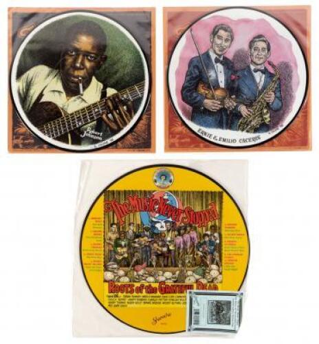Lot of Three Picture Disc Record Albums with R. Crumb Art