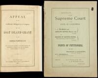 Appeal to the California Delegation in Congress Upon the Goat Island Grant to the Central Pacific R.R. Co.