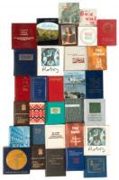 Thirty miniature books in various languages