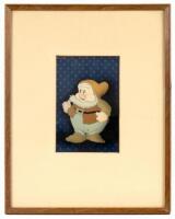 Snow White and the Seven Dwarves "HAPPY" Production Cel * Courvoisier Background