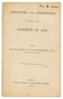Speeches and Addresses Delivered at the Election of 1865