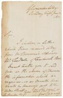 Signed letter by George Canning