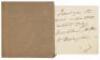 Holograph letter signed by Benjamin Disraeli - 2