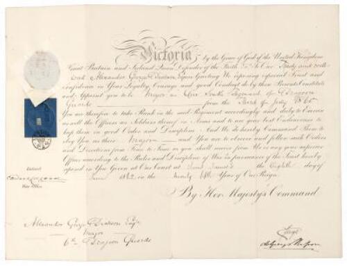 Document signed by Prince George and Prime Minister 1st Marquess of Ripon on Queen Victoria's behalf