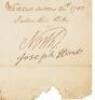 Document signed by Frederick North - 2