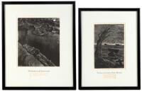 Two framed wood engravings by Fritz Eichenberg from Limited Editions Club editions