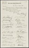 Page of signatures of Wells Fargo Bank employees