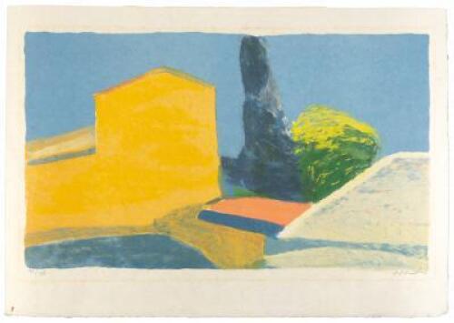 Color lithograph by Roger M&uuml;hl
