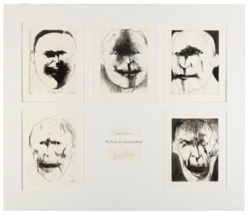 Five etchings from The Death of a Salesman as published by the Limited Editions Club