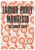 Labour Party Manifesto October 1974